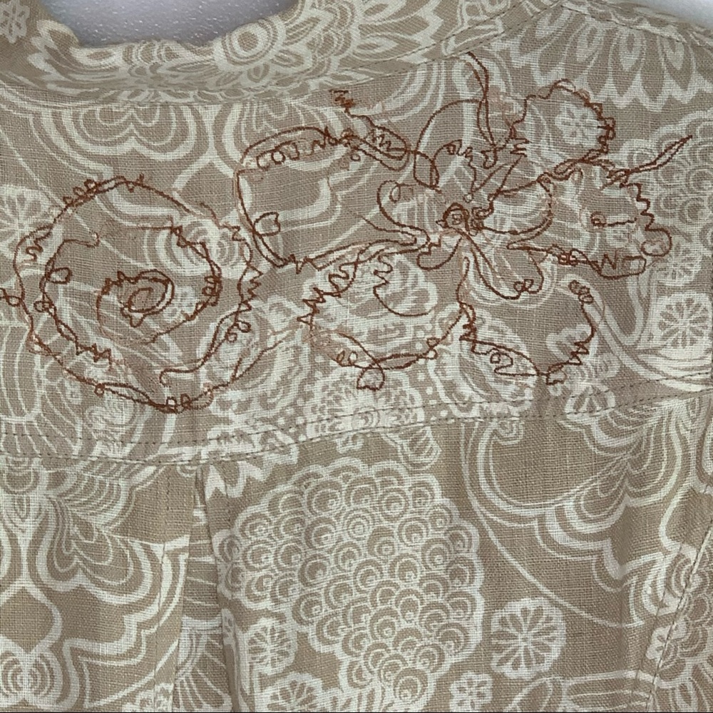 Oilily Linen Embroidered Utility Jacket - Picture 3 of 16